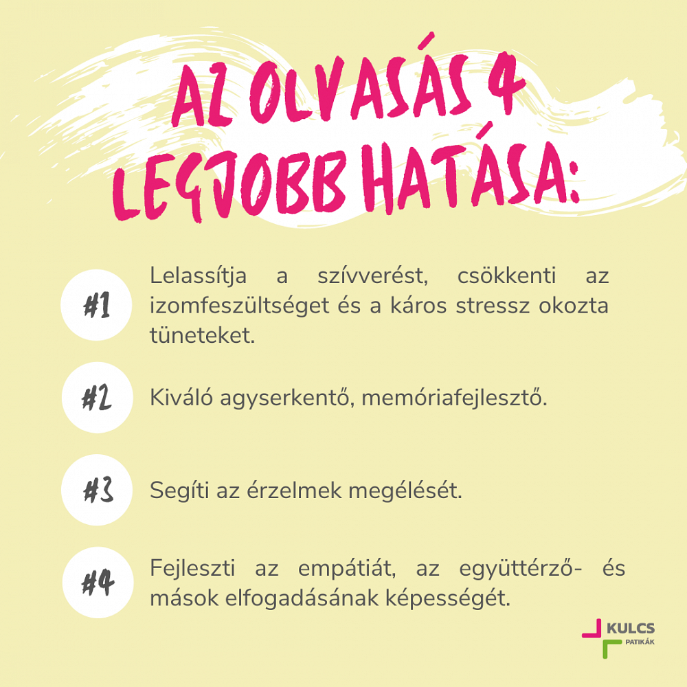 Az olvasásnak számos pozitív hatása is lehet