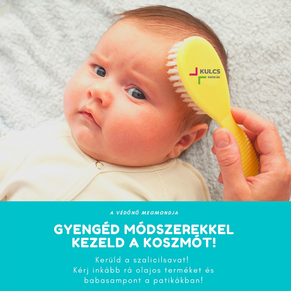 Olajokkal vagy tisztítókendőkkel is ápolni tudjuk a baba fejbőrét 