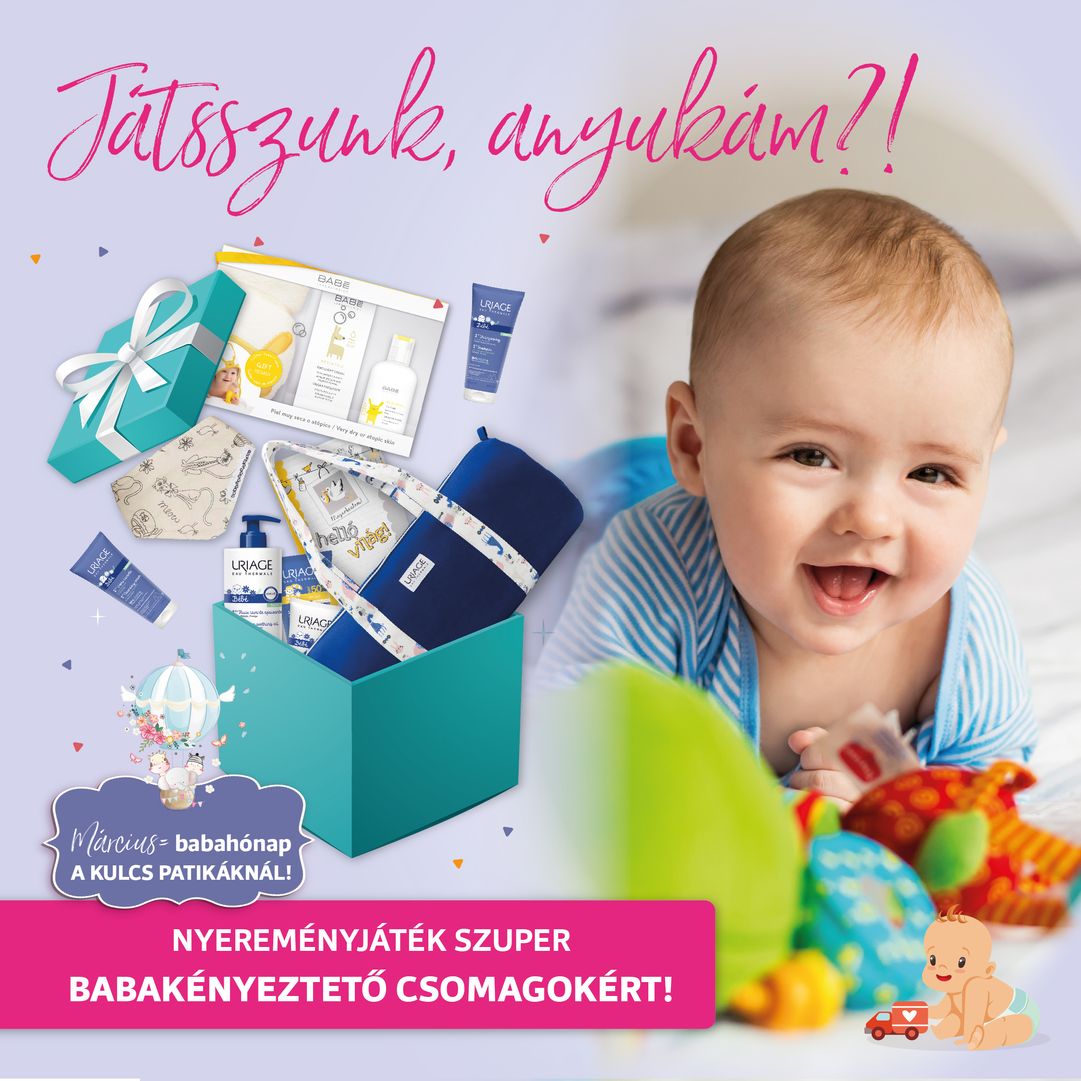 Március = babahónap a Kulcs Patikáknál meglepetésekkel! Március = babahónap a Kulcs Patikáknál meglepetésekkel!